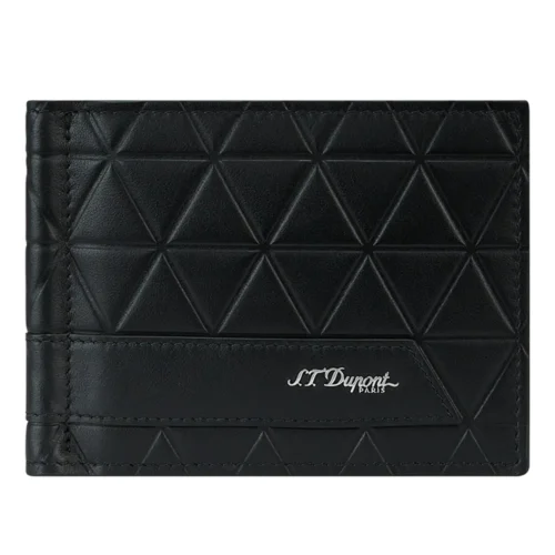 Carteira ST Dupont  c/ Money Clip Firehead Azul