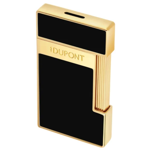 Isqueiro ST Dupont Slimmy Black Lacquer/Golden