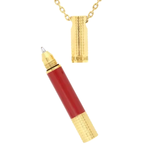 700008 Colar Mini Caneta ST Dupont Burg/Golden