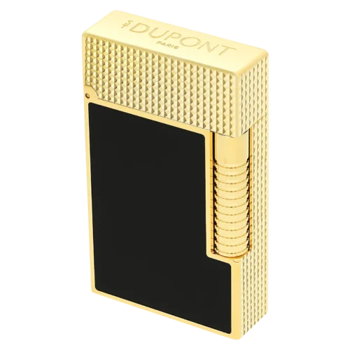 Isqueiro ST Dupont LGD Cling Black Lacq/Gold
