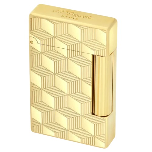 Isqueiro ST Dupont Initial Cube Y Gold