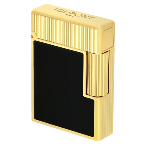 Isqueiro ST Dupont L1 Vert.Line Black/Gold