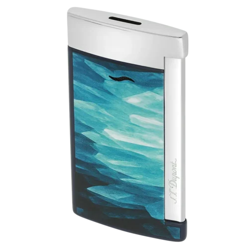 Isqueiro ST Dupont Slim 7 Geode Blue/Chrome