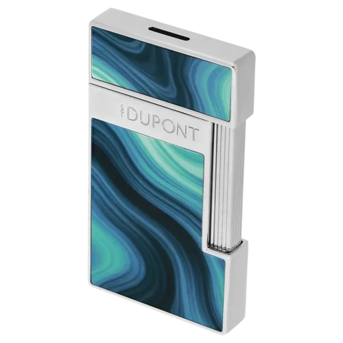 Isqueiro ST Dupont Slimmy  Geode Blue/Chrome