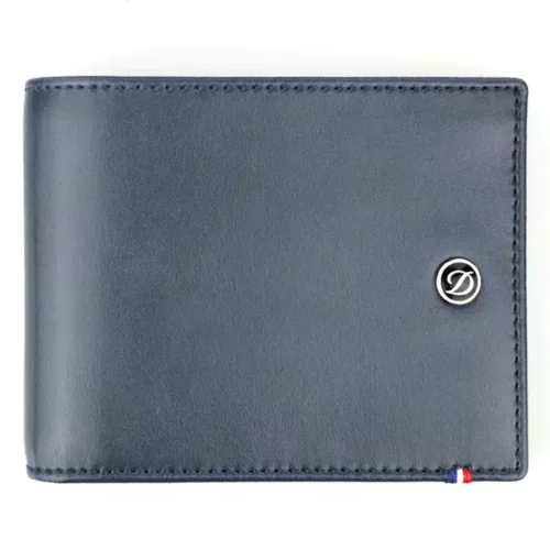 Carteira ST Dupont 6CC line D Blue